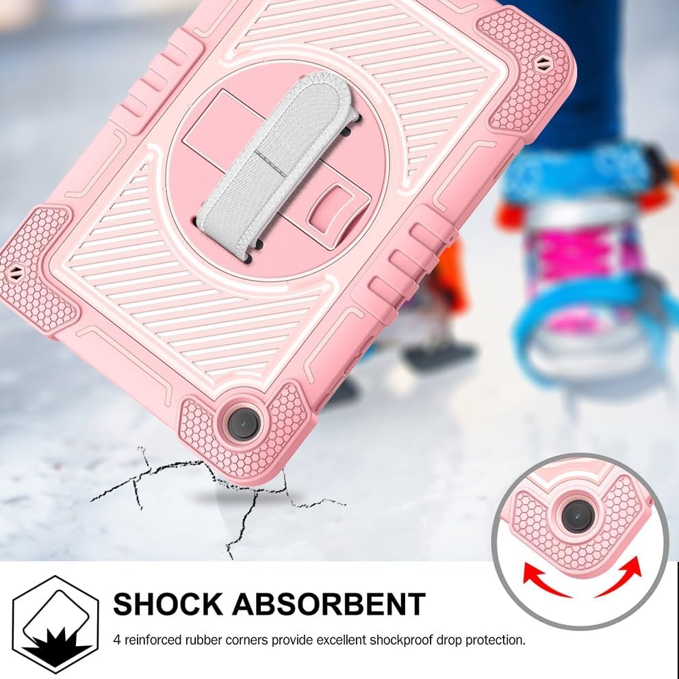 Funda Uso Rudo Para Tablet Samsung Galaxy Tab A9+ Plus Sm-X210 Sm-X216 11 2023 (Rosa).