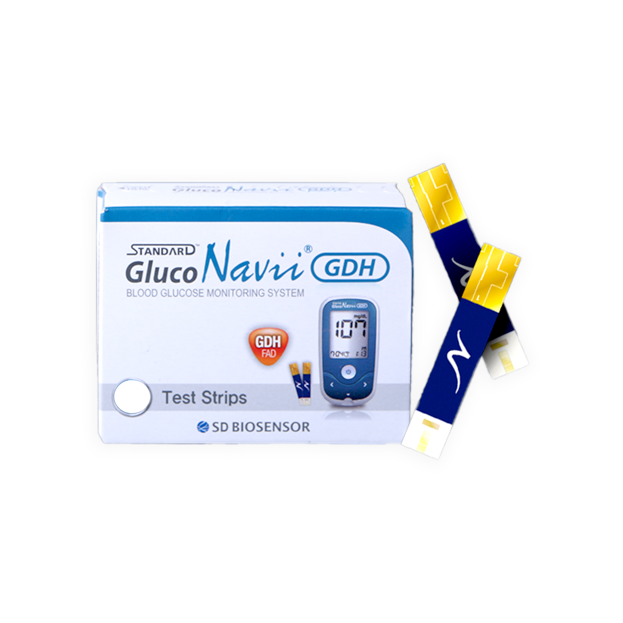 Caja con 50 Tiras reactivas para Gluco Navii GDH - Standard.