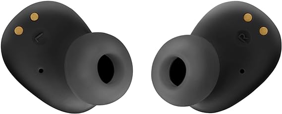 JBL Vibe Buds Audífonos Inalámbricos Bluetooth, Drivers 8mm, Reproducción 32 Horas, Resistentes al Agua y al Polvo IP54 - Negro.