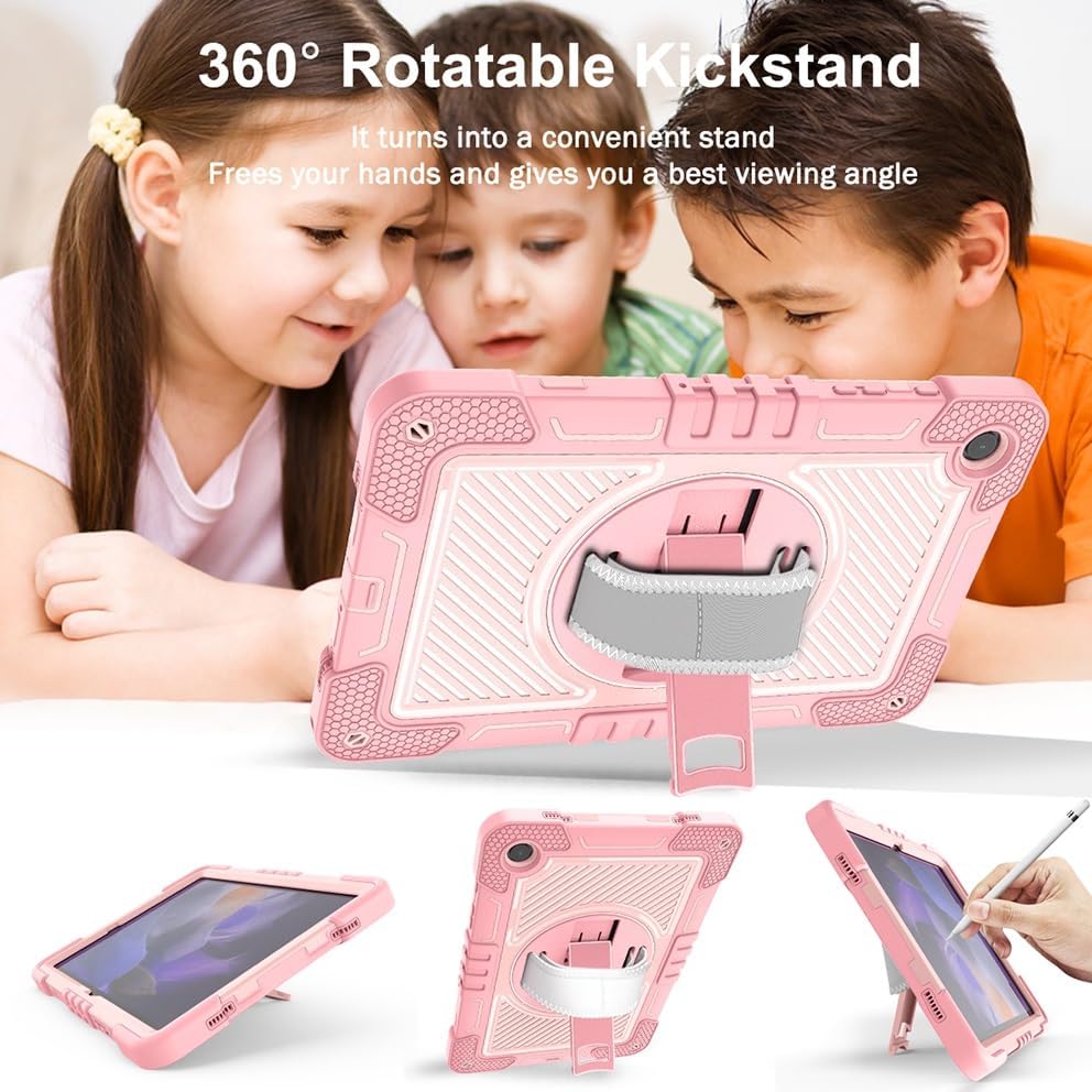 Funda Uso Rudo Para Tablet Samsung Galaxy Tab A9+ Plus Sm-X210 Sm-X216 11 2023 (Rosa).