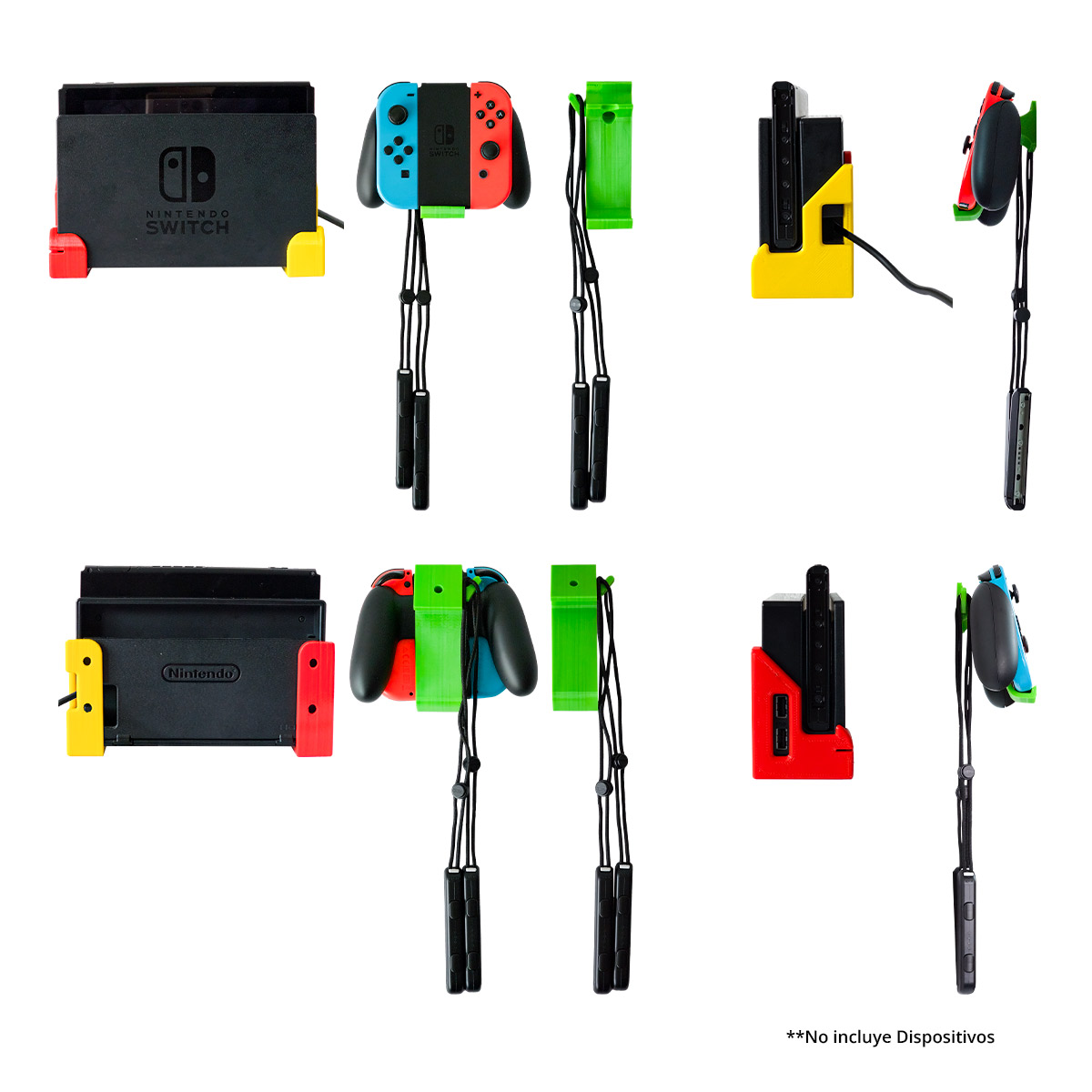 Base Soporte Nintendo Switch Oled De Pared más Base Joycon