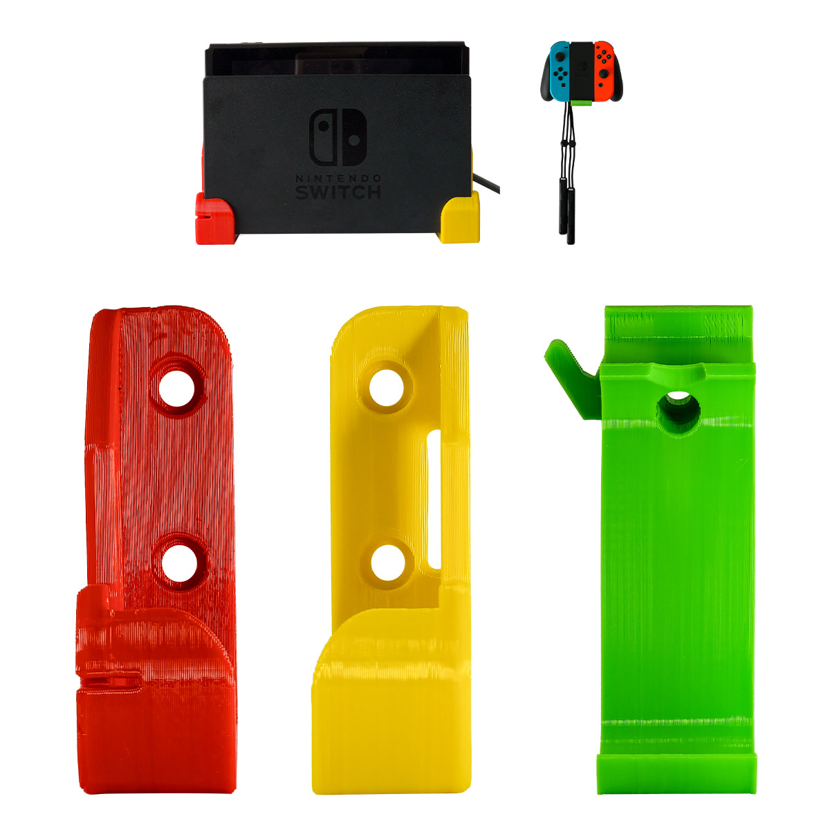 Base Soporte Nintendo Switch Oled De Pared más Base Joycon