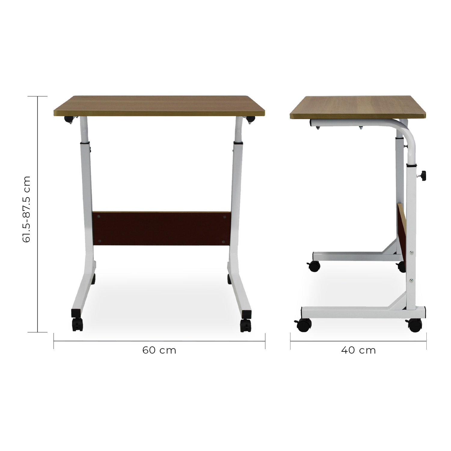 Kit Home Office Escritorio Livorno Roble y Silla Secretarial JM-009 Mundo In.