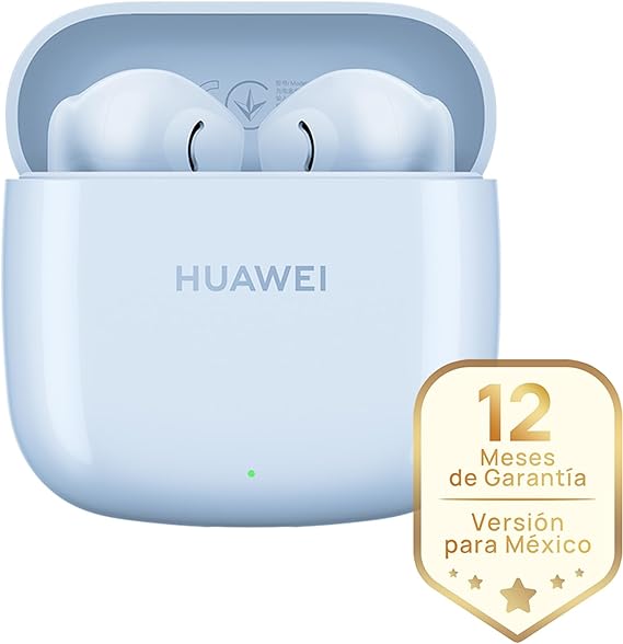 HUAWEI FreeBuds SE 2 (Garantía en México)- Auriculares 40 Horas de Batería, Protección IP54 contra el Polvo y Las Salpicaduras, Bluetooth 5.3, iOS y Android, Audifonos Inalambricos, Azul Glacial.