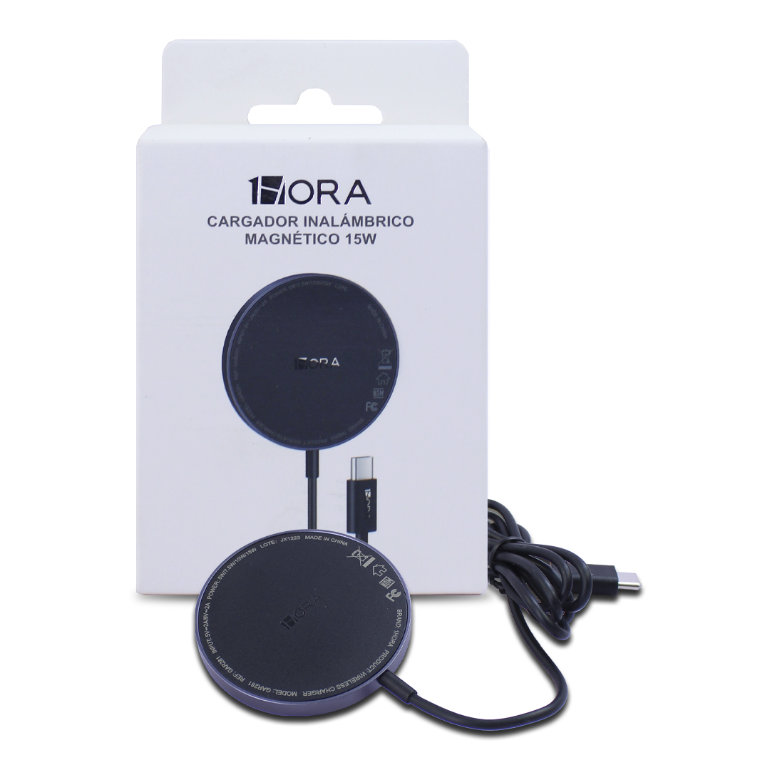 1 Hora Cargador Magnetico Inalambrico 10W GAR281 .
