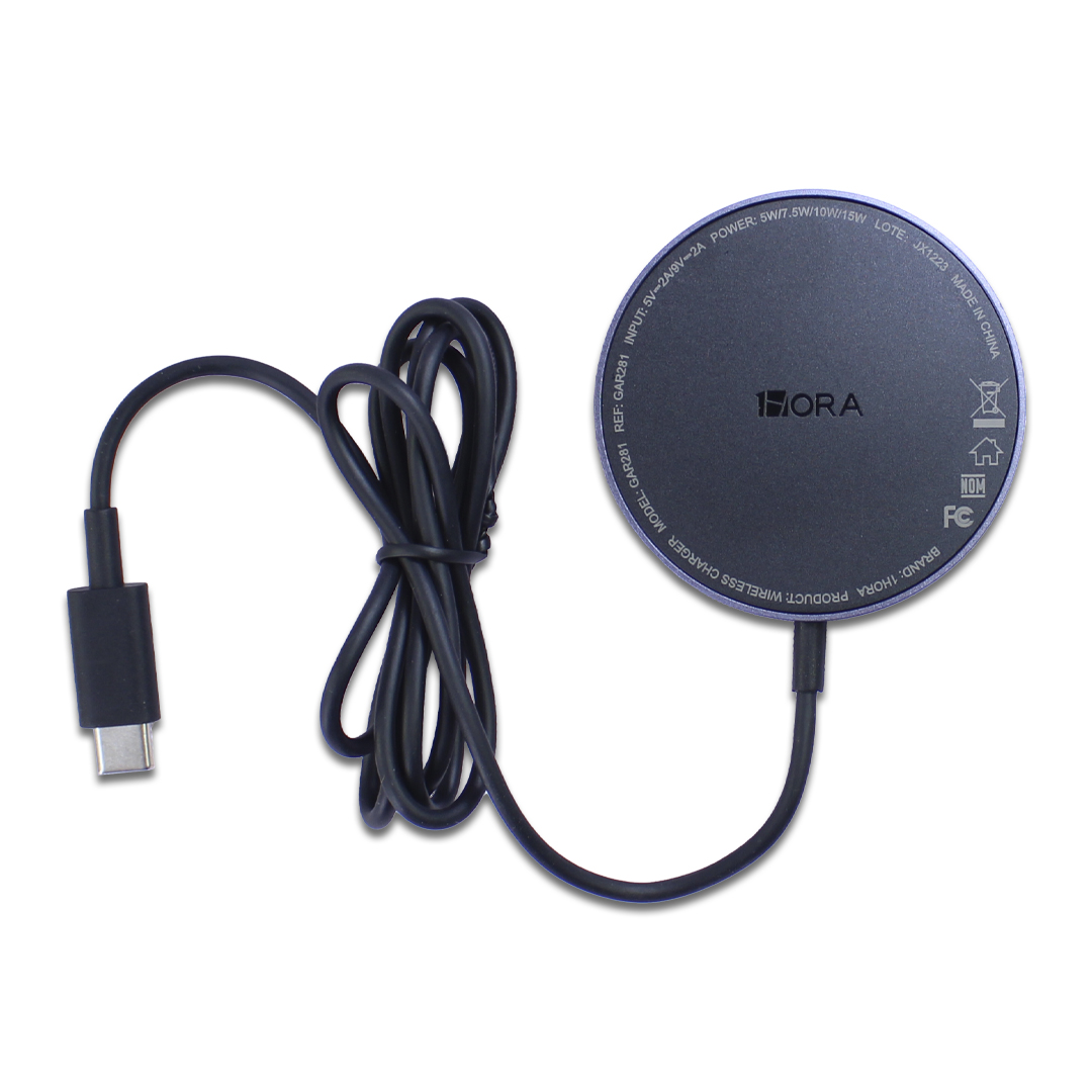 1 Hora Cargador Magnetico Inalambrico 10W GAR281 .