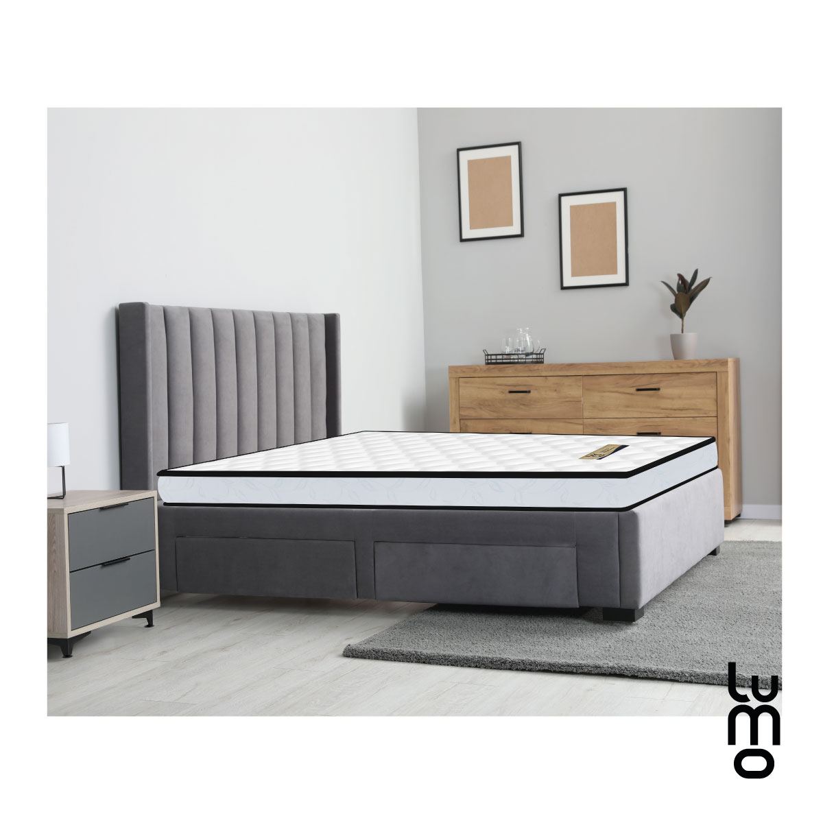  Colchon Individual Ortopedico Premium Memory Foam+resortes.