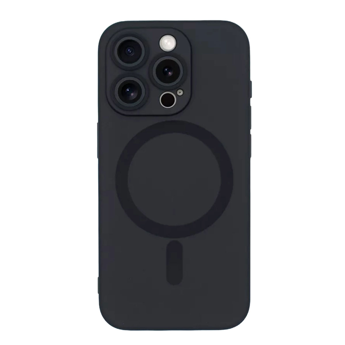Funda Para iPhone 15 Pro Compatible Con Magsafe TPU Suave A Prueba De Golpes Protector Cámara Negro.