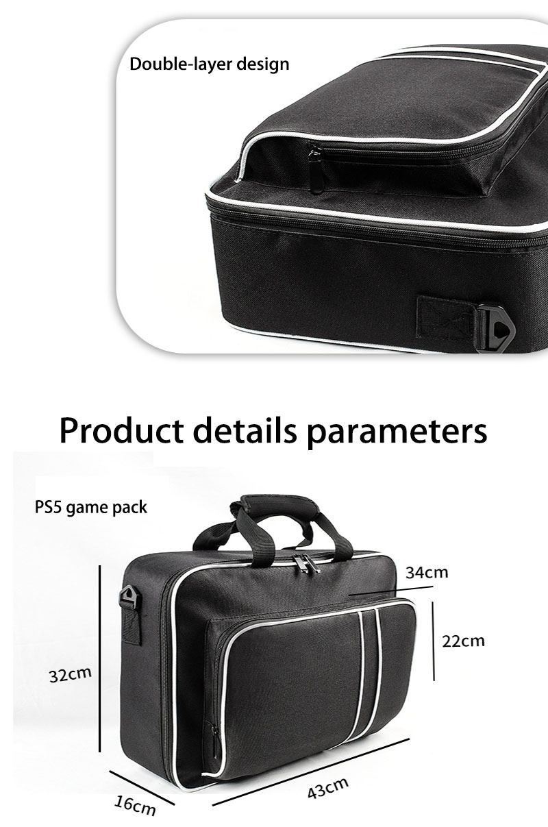 Maleta de transporte para consola PS5.
