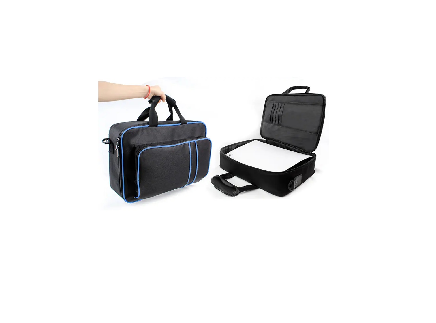 Maleta de transporte para consola PS5.