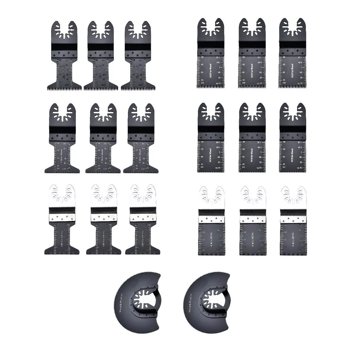 Set Hoja Sierra Oscilante Metal Madera Segueta Herramienta 20pzs.