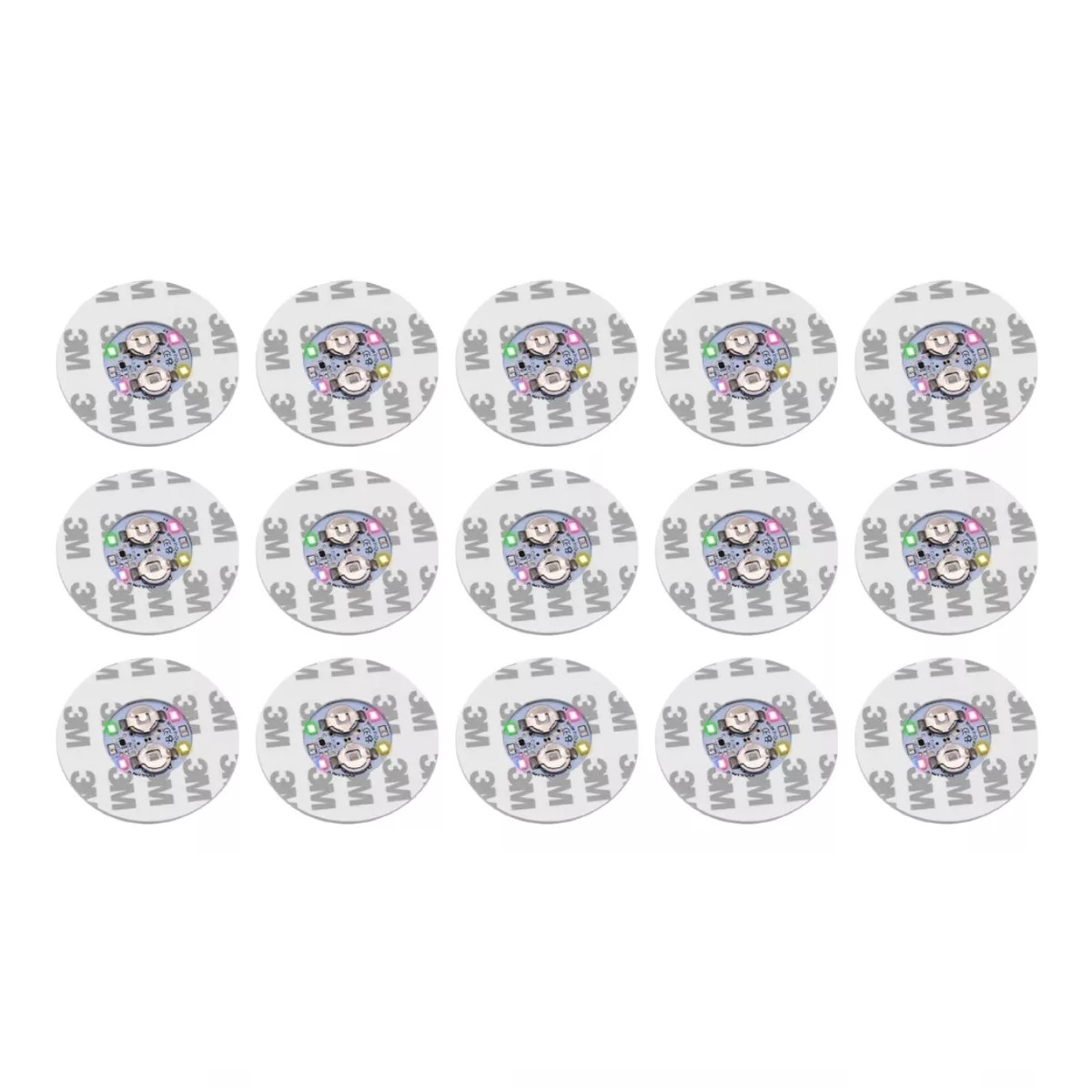 Kit 15 Pegatinas Para Botellas Posavasos Luces Taza Tapete Led.