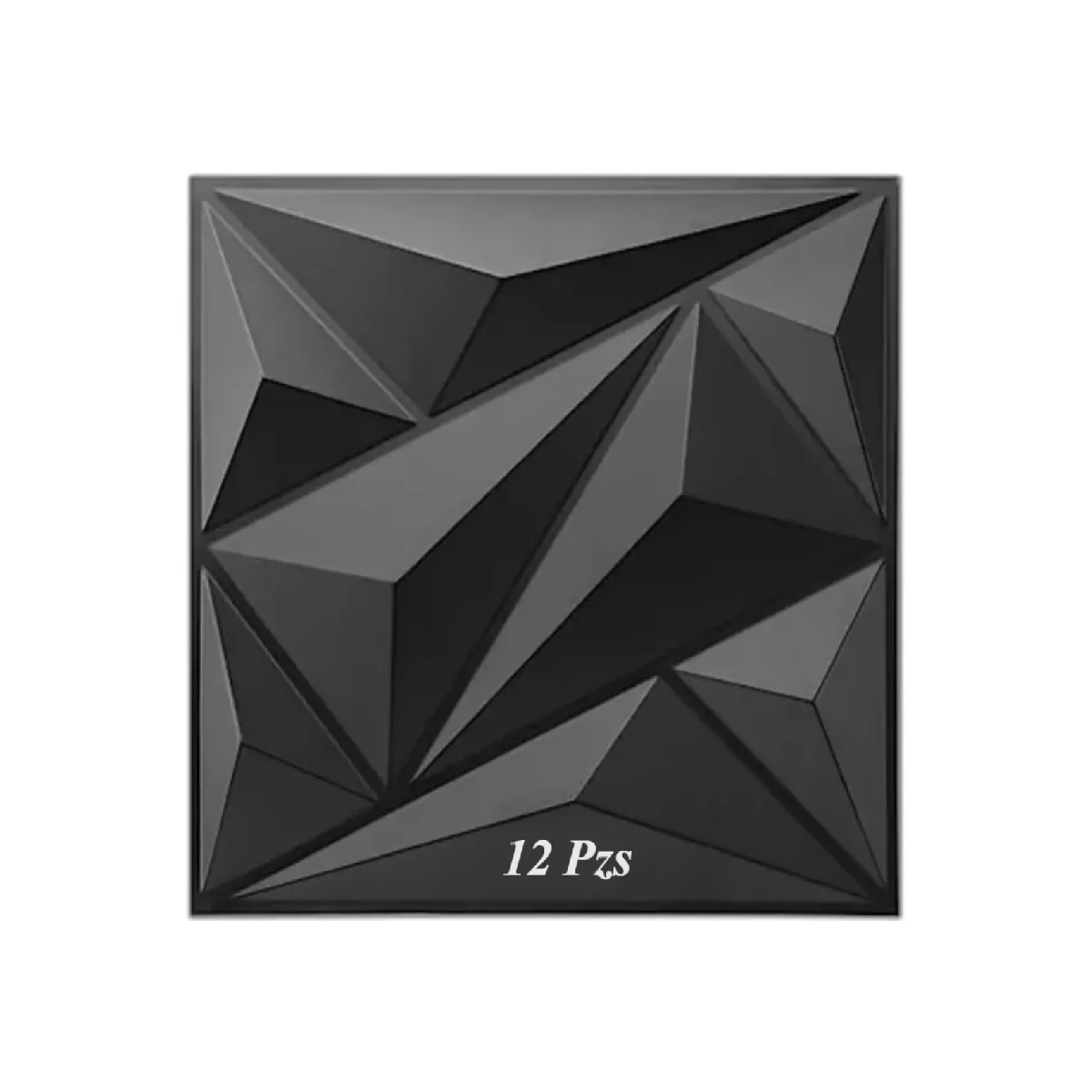 Paneles Decorativo Pvc Pared 3d Wall Con Adhesivo Cinta Negro.