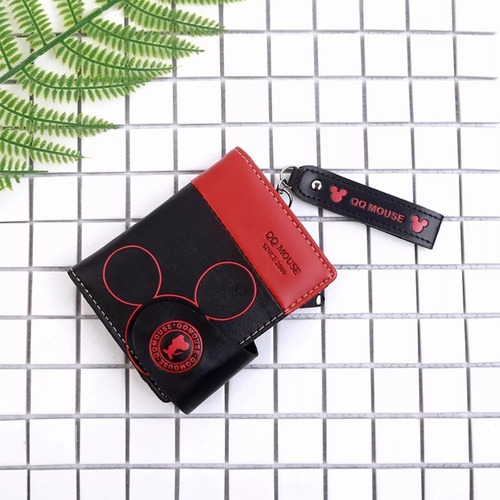 Cartera Femenina Plegable Con Cremallera De Dibujos Animados