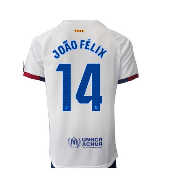 Nuevo! Jersey FC Barcelona 2024 Tercero Blanco Joao Felix 14 Talla M.