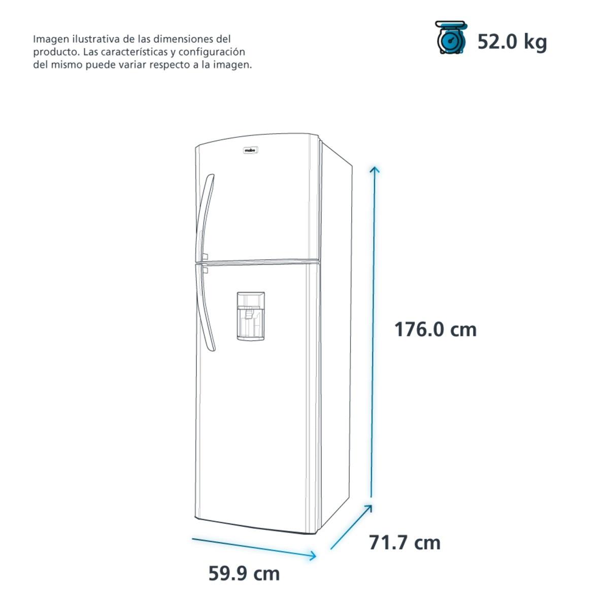 Refrigerador automático 11 pies cúbicos mabe rma300fjmre0.