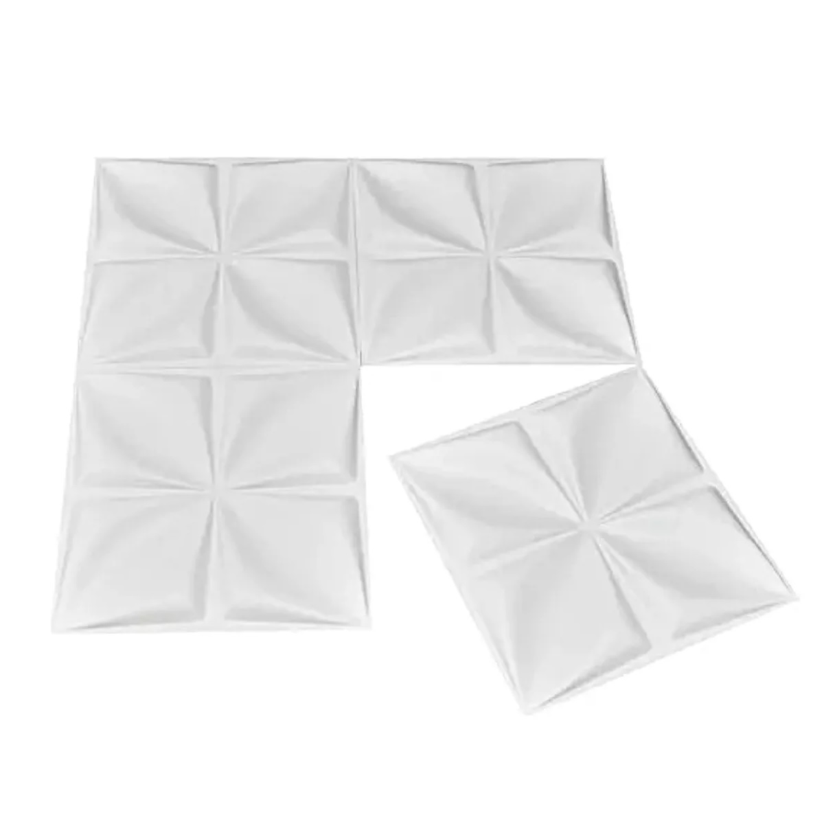 Set Paneles Decorativos 3d Pvc Para Pared 30x30cm 12pzas.
