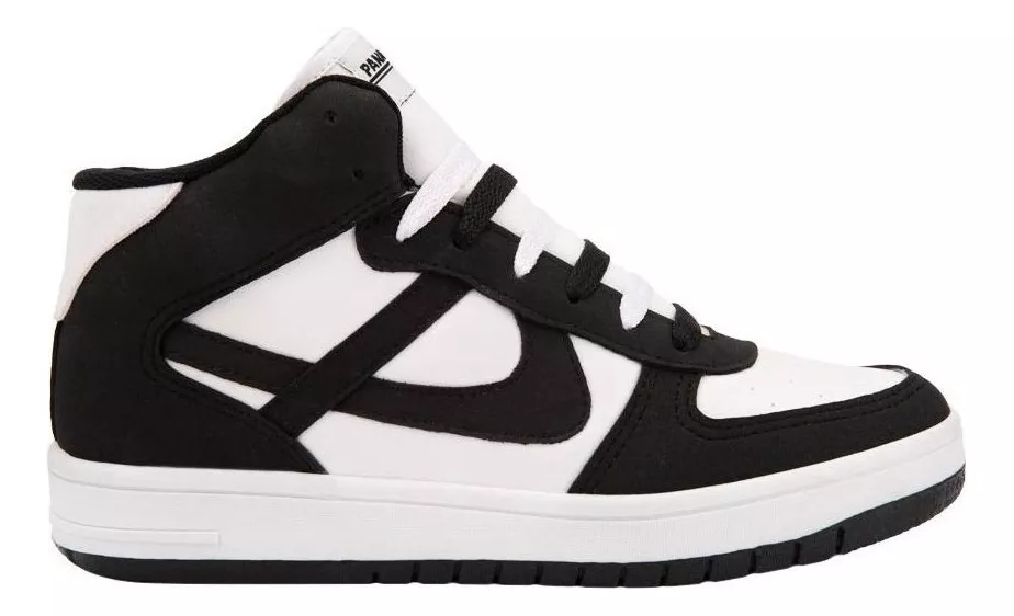 Tenis Casual Dama Panam Negro/blanco 1056593.