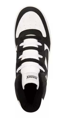 Tenis Casual Dama Panam Negro/blanco 1056593.