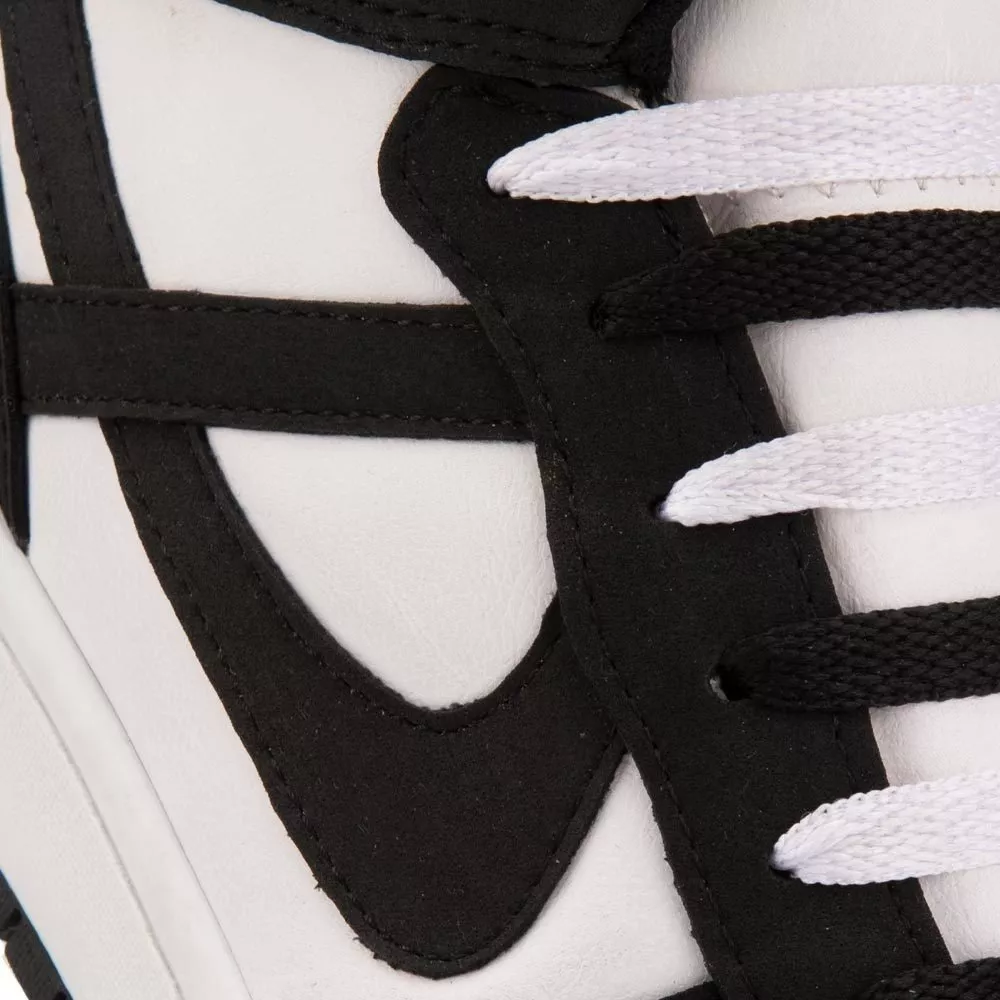 Tenis Casual Dama Panam Negro/blanco 1056593.