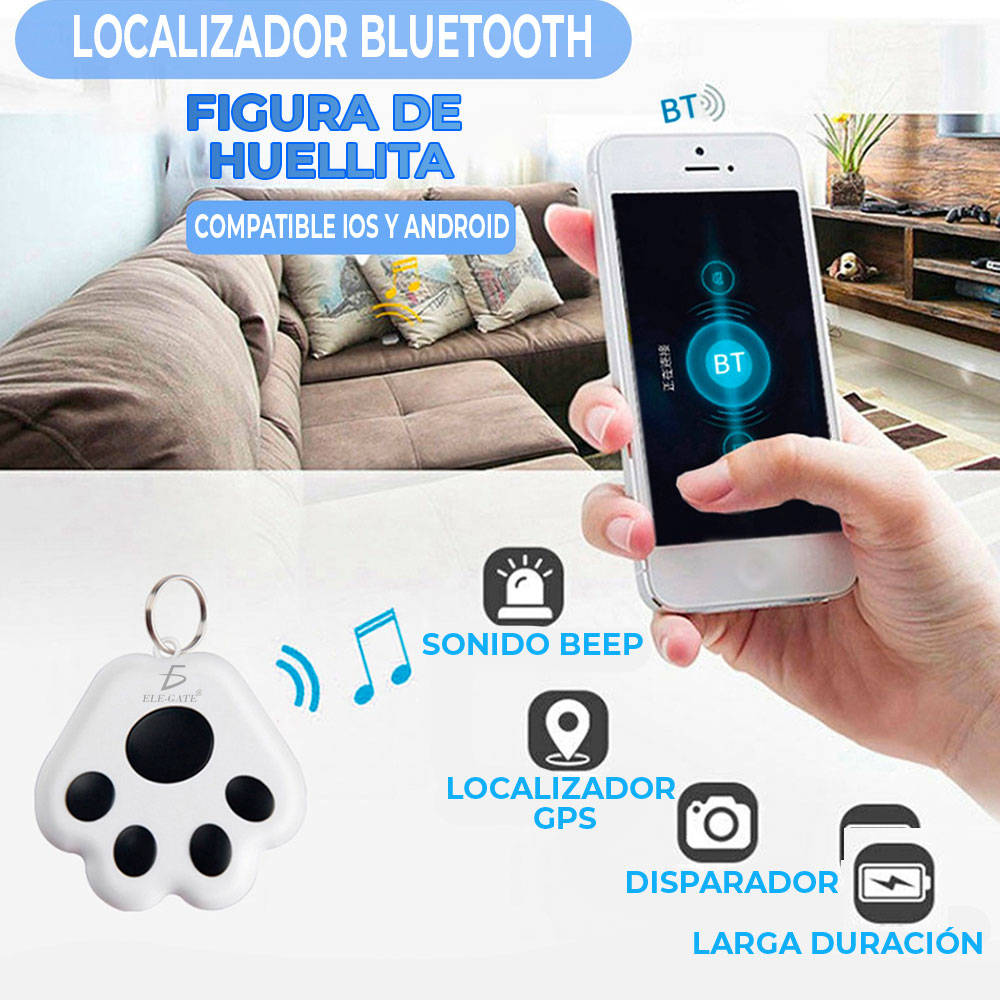 Rastreador Bluetooth Gps Mascotas Celular Carteras Niños