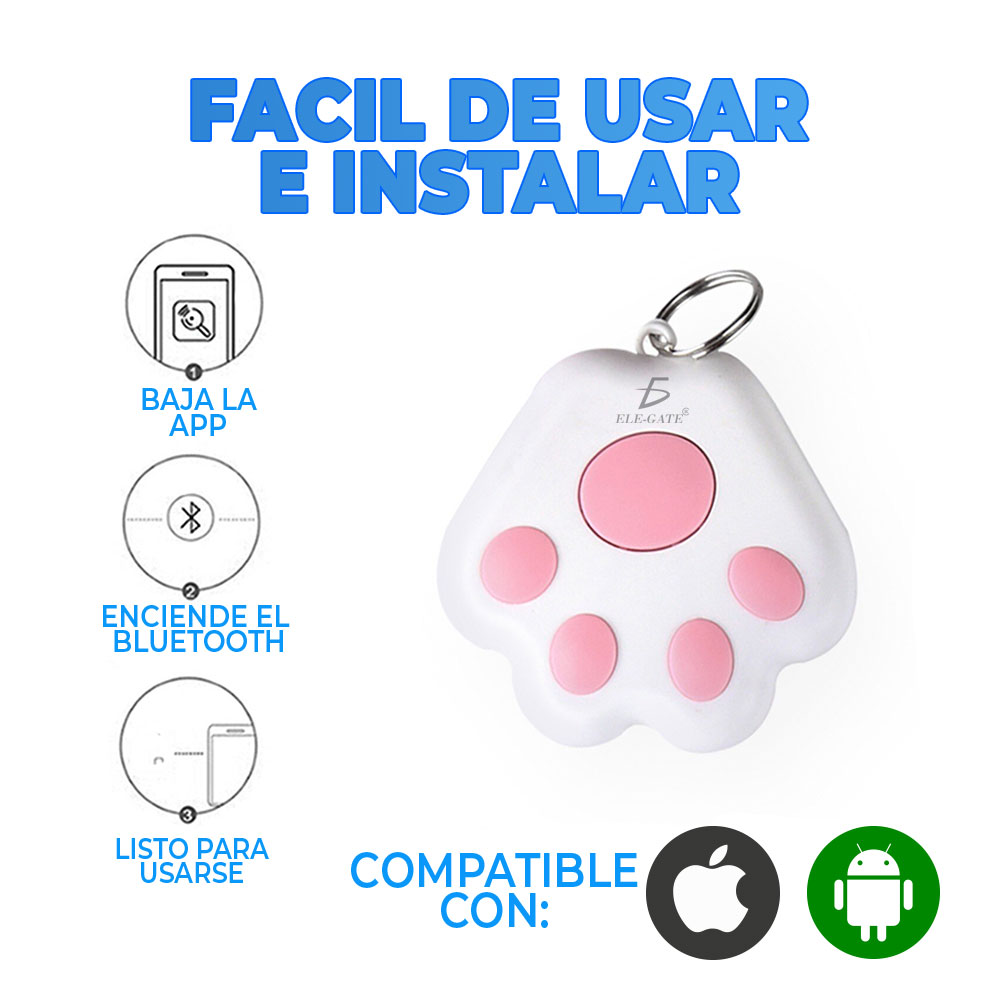 Rastreador Bluetooth Gps Mascotas Celular Carteras Niños