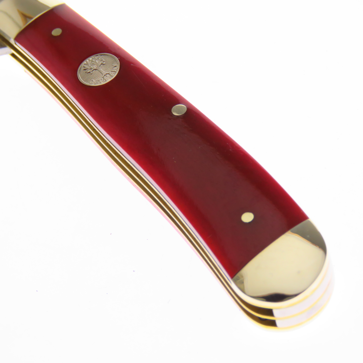 Bo110830 Boker Navaja Trapper 2.0 Hueso Rojo D2 Alto Carbon.