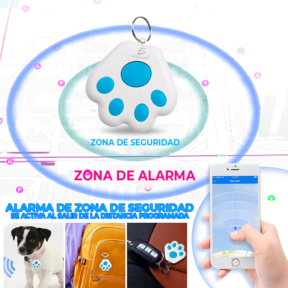 Rastreador Bluetooth Gps Mascotas Celular Carteras Niños