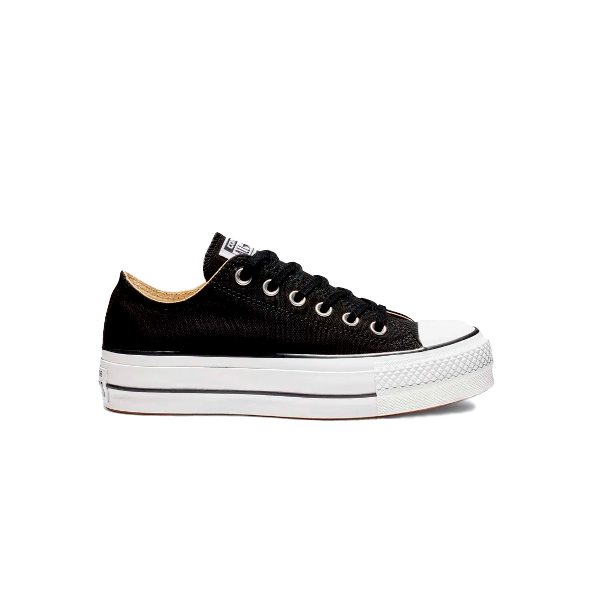 Converse suela alta negra hotsell