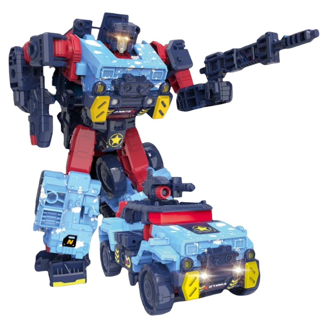 Robot Armable Transformable En Vehículo Coche de Guerra Tipo Transformers