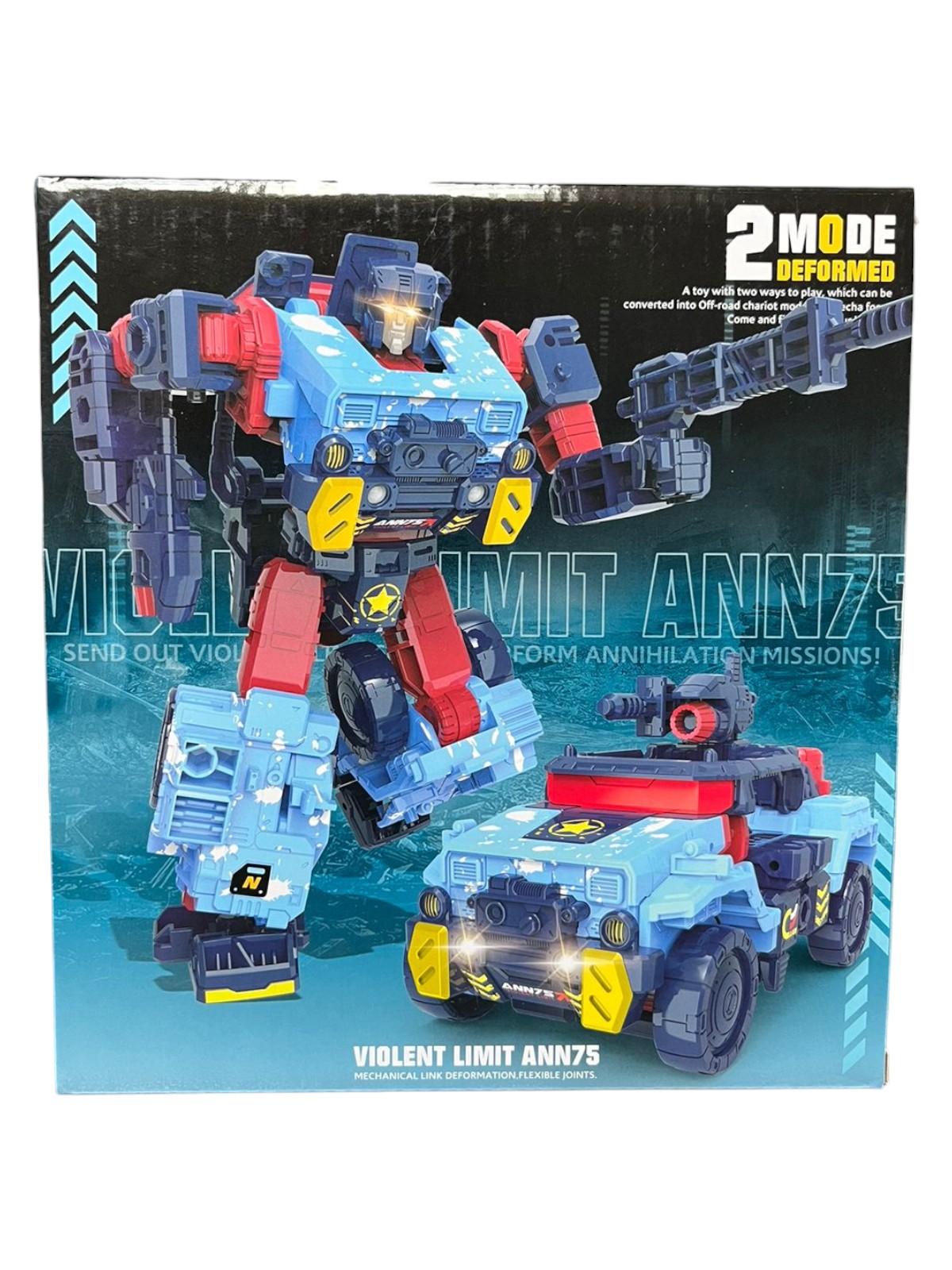 Robot Armable Transformable En Vehículo Coche de Guerra Tipo Transformers