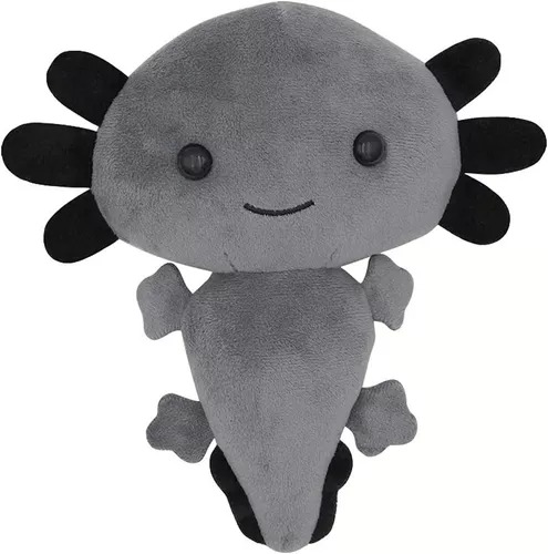 Peluche De Ajolote Esponjoso Suave Varios Colores Divertidos Negro