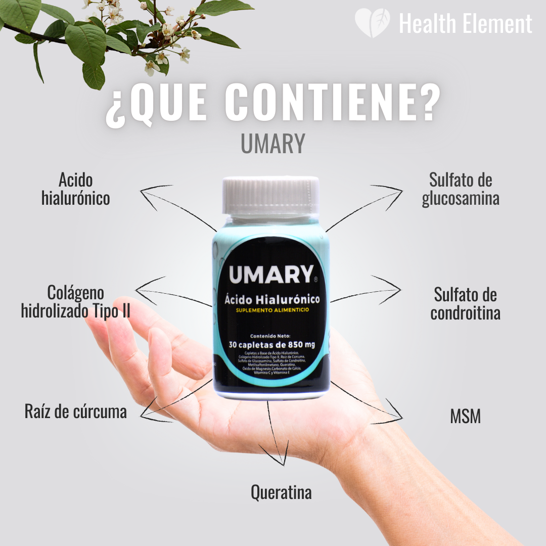 Kit De 5 Frascos De Ácido Hialurónico Umary- 30 Tabs