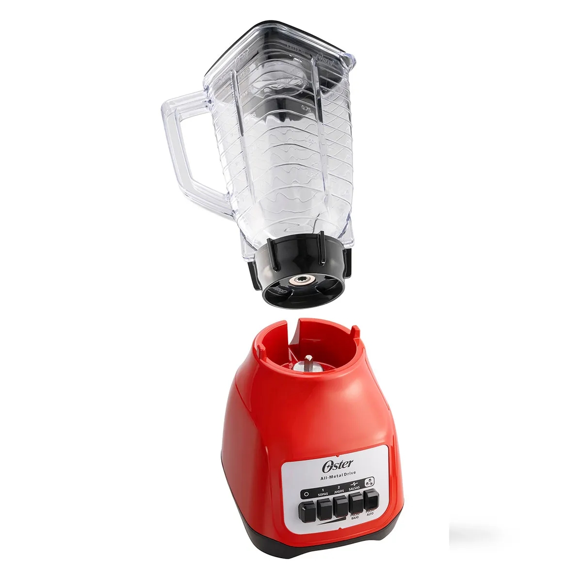 Licuadora Oster SohoLite BLSTKA 1.25Lts 450W 2Velocidades - Rojo.