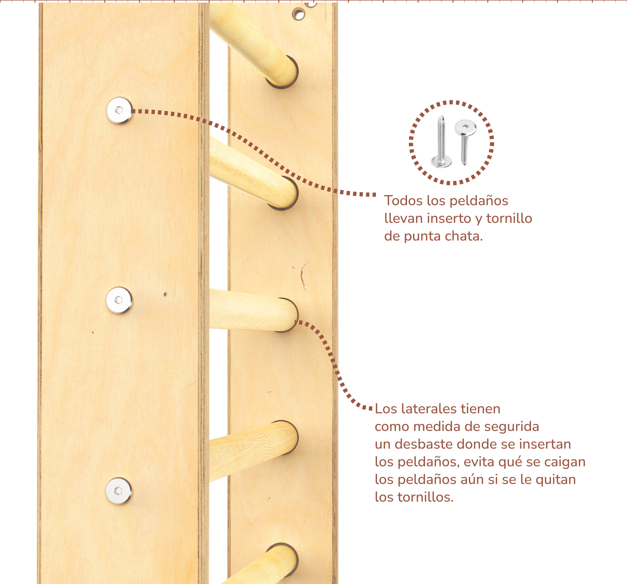 Triángulo de Escalada Plegable Estructura de Juego Pikler para Bebés y Niños (Color Natural)