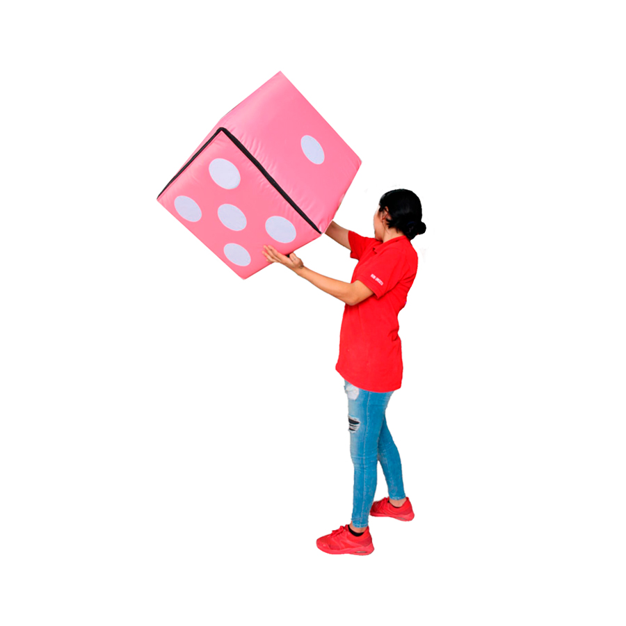 Cubo Gigante DIDJIG * 1 pza.* Color Rosa Pastel 50cm Diversión En Grande 