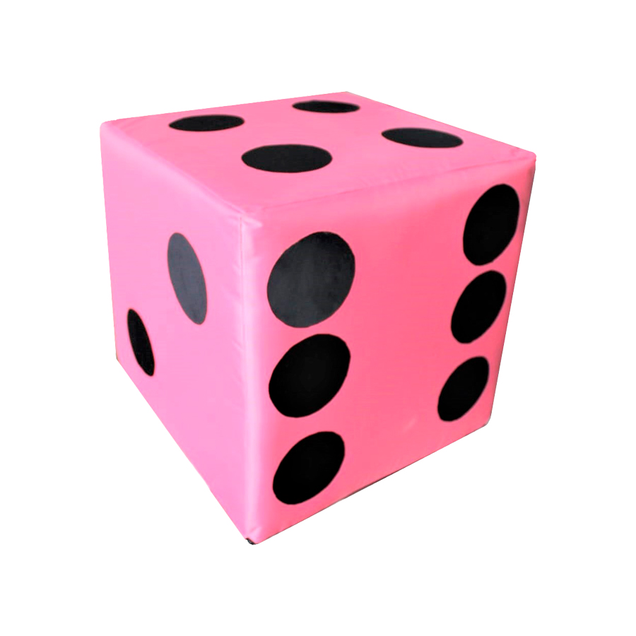 Cubo Gigante DIDJIG * 1 pza.* Color Rosa Pastel 50cm Diversión En Grande 