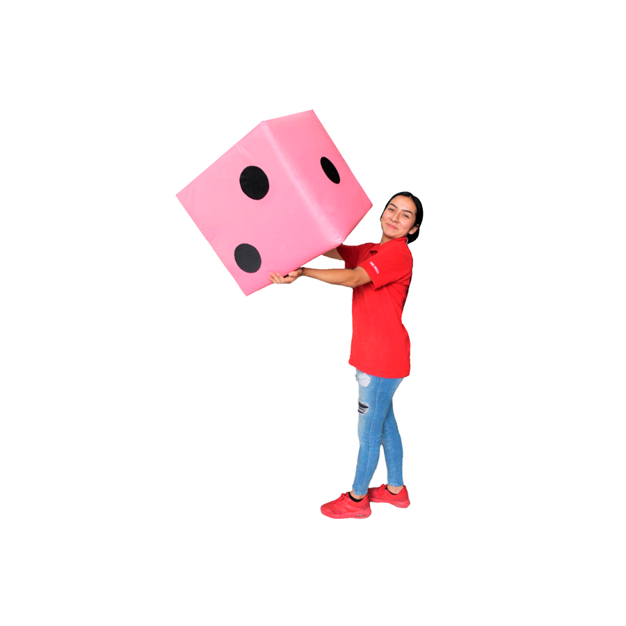 Cubo Gigante DIDJIG * 1 pza.* Color Rosa Pastel 50cm Diversión En Grande 