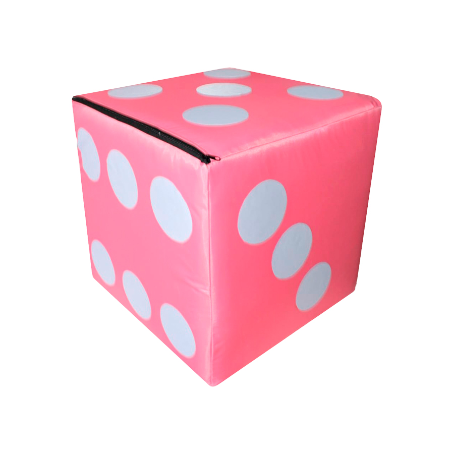 Cubo Gigante DIDJIG * 1 pza.* Color Rosa Pastel 50cm Diversión En Grande 