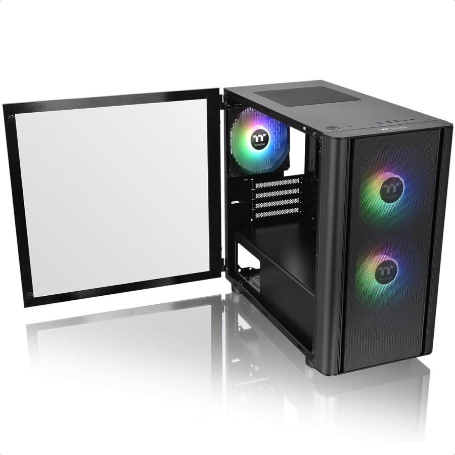 Gabinete Thermaltake V150 TG ARGB Breeze Vidrio Templado 3 Ventiladores CA-1R1-00S1WN-02