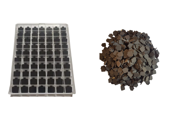 Caja de Acrilico para aretes 70 Pares + 280 almohadillas blisters