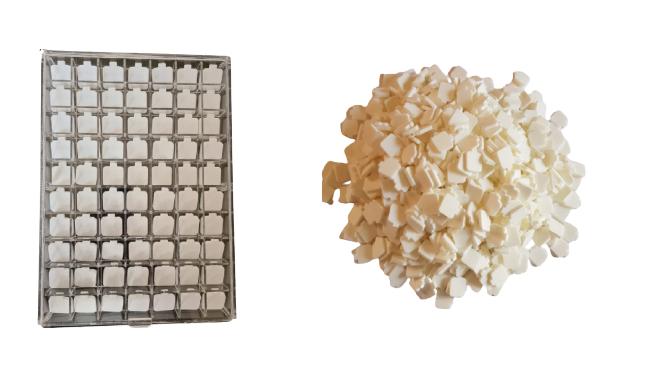 Caja de Acrilico para aretes 70 Pares + 280 almohadillas blisters