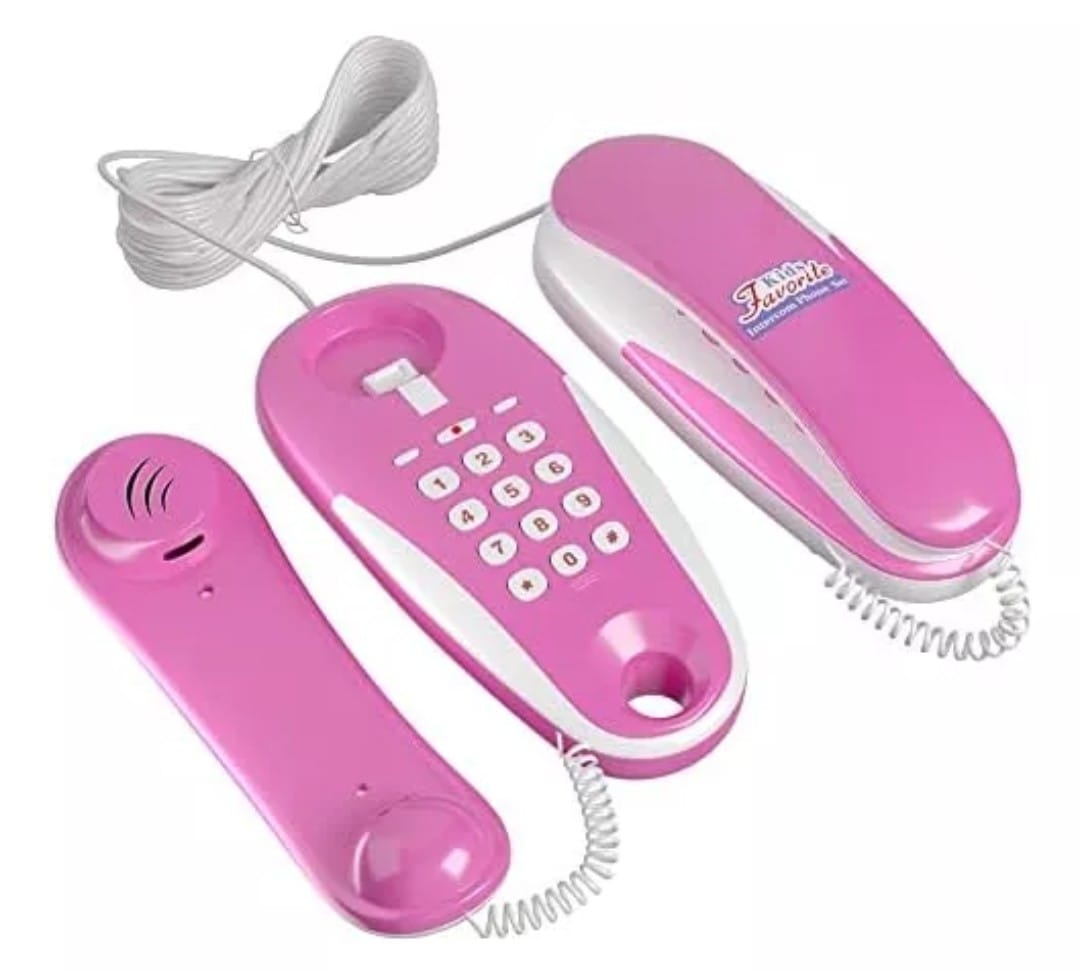 Set Juguete Telefono Doble Intercom Para Niñas.