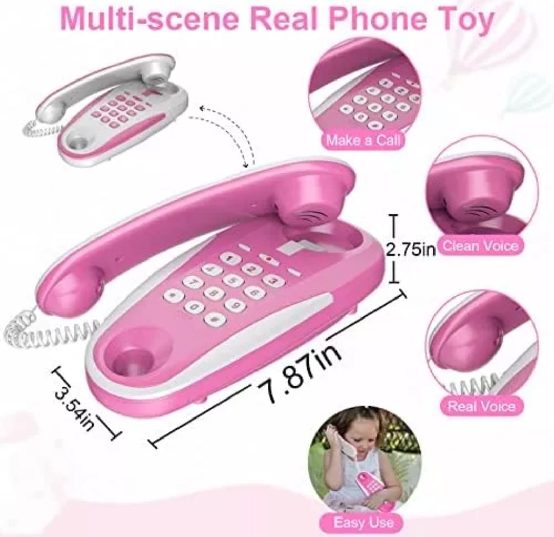 Set Juguete Telefono Doble Intercom Para Ninas