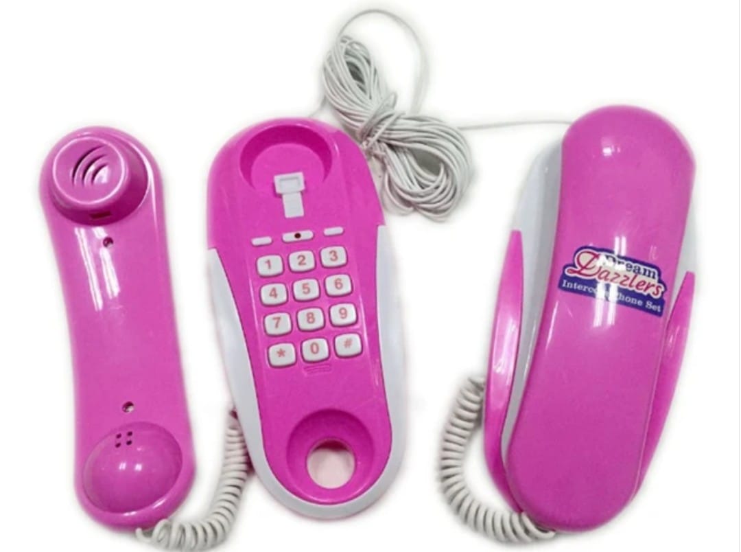 Set Juguete Telefono Doble Intercom Para Niñas.