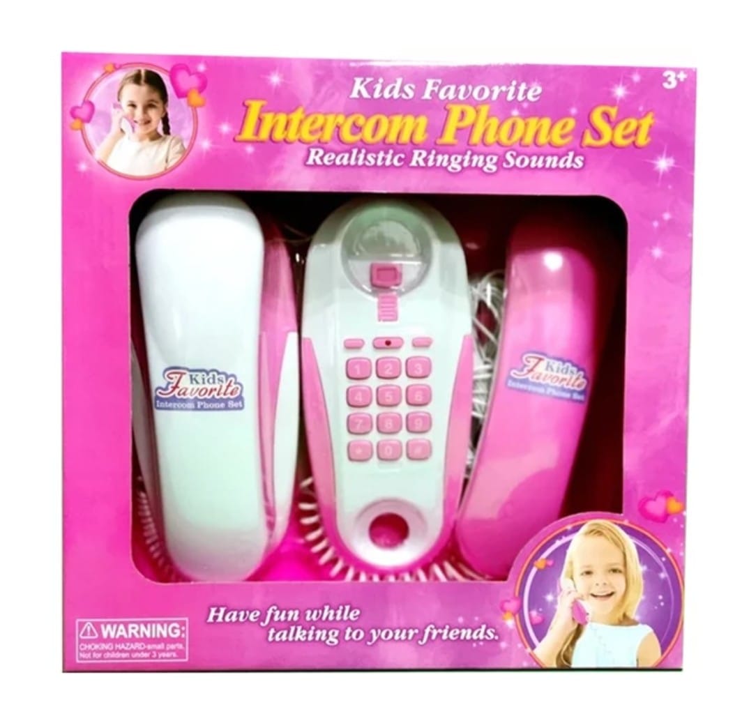 Set Juguete Telefono Doble Intercom Para Niñas.