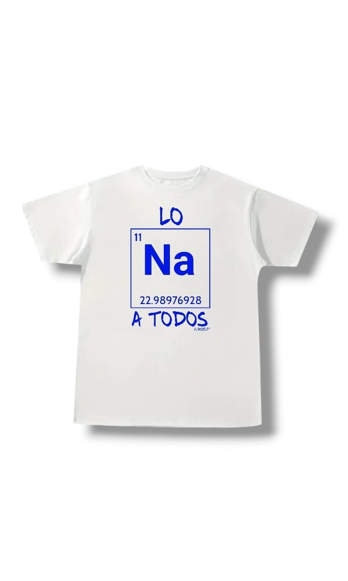 Himself Camisa de Hombre Lo sodio a todos, na sodio, tabla periodica.