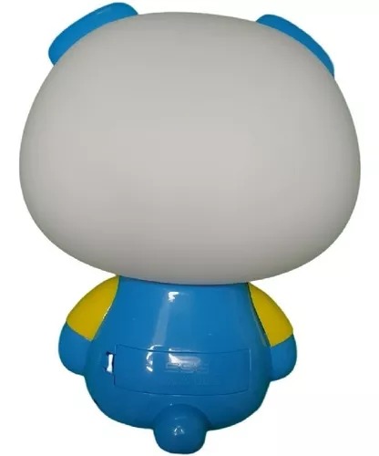 Lámpara Para Mesa De Buró O Decorativa Luz Led Cerdito Azul.