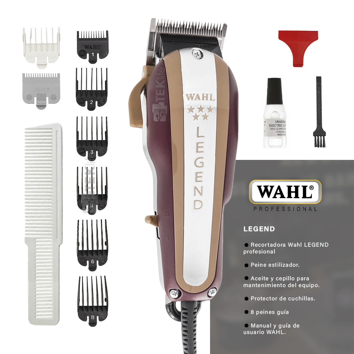 Maquina Clipper Profesional Salon Barber Wahl Legend Cl 