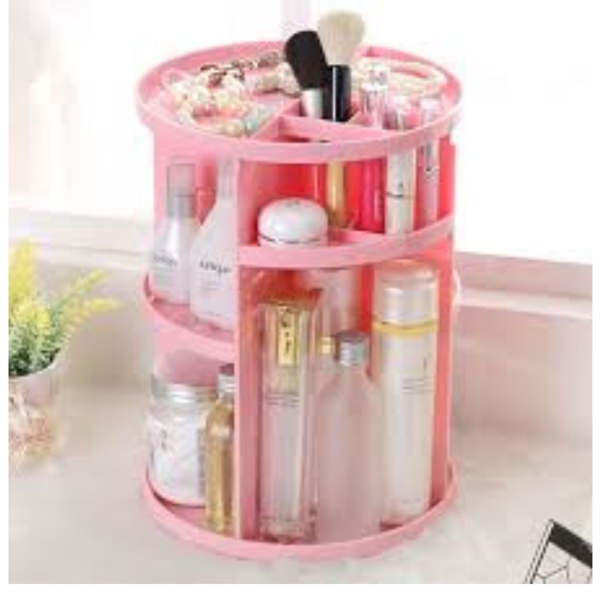 Organizador de Maquillaje Rosa,Negro,Blanco .